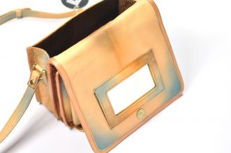 Handbemalte Tasche Umh�ngetasche Leder