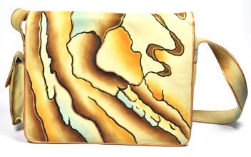 Handbemalte Schultertasche Tasche