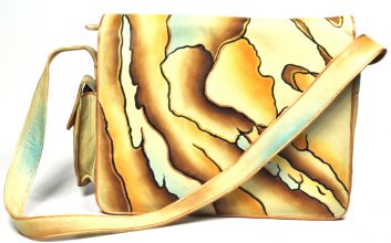 Handbemalte Schultertasche Tasche