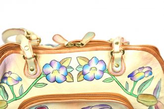 Gro�e Handtasche handbemalt Leder