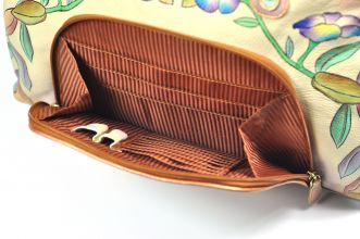 Gro�e Handtasche handbemalt Leder