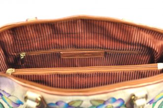 Gro�e Handtasche handbemalt Leder