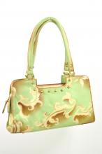 Handbemalte Tasche gr�n