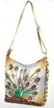 Handbemalte Tasche Pfau
