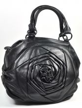 Rosen Designer Handtasche aus Leder