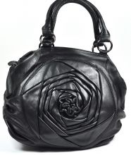 Rosen Designer Handtasche aus Leder