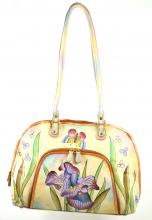 Handbemalte Blumen Tasche gro�
