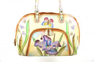 Handbemalte Blumen Tasche gro�