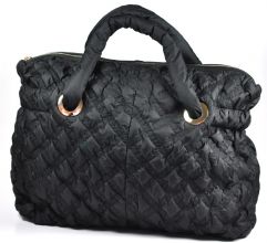 Edle Designer Stoff-Handtasche