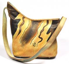 Handbemalte Tasche Schultertasche V