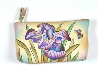 Flower Handbemalte Kosmetiktasche