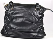 Designer Tasche schwarz aus Leder